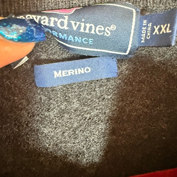 Vineyard Vines Gray Zip Sweater Classic Knit Casual, size SMALL - see listing!! - Picture 7 of 8